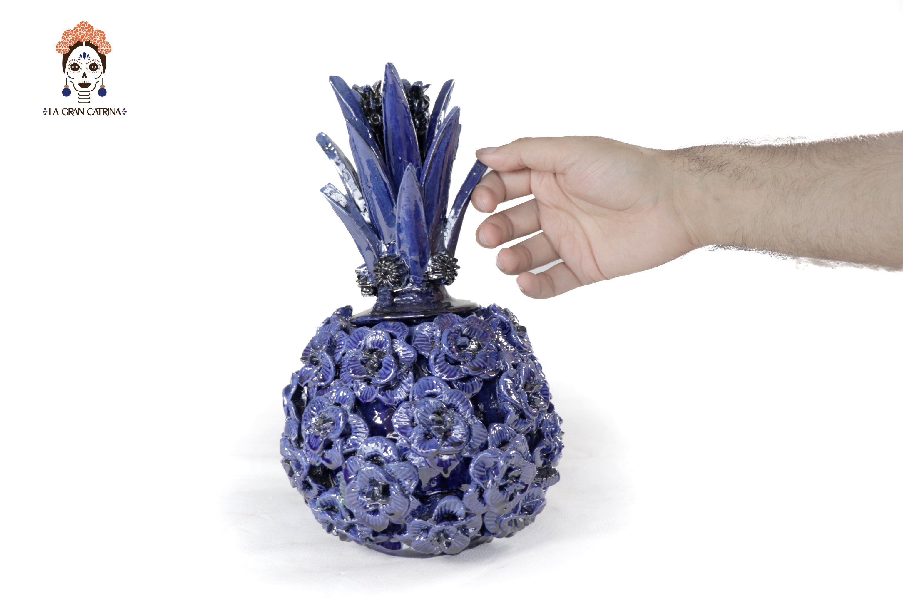 Blue Pineapple of Roses - 11.4 in. Celia SJG
