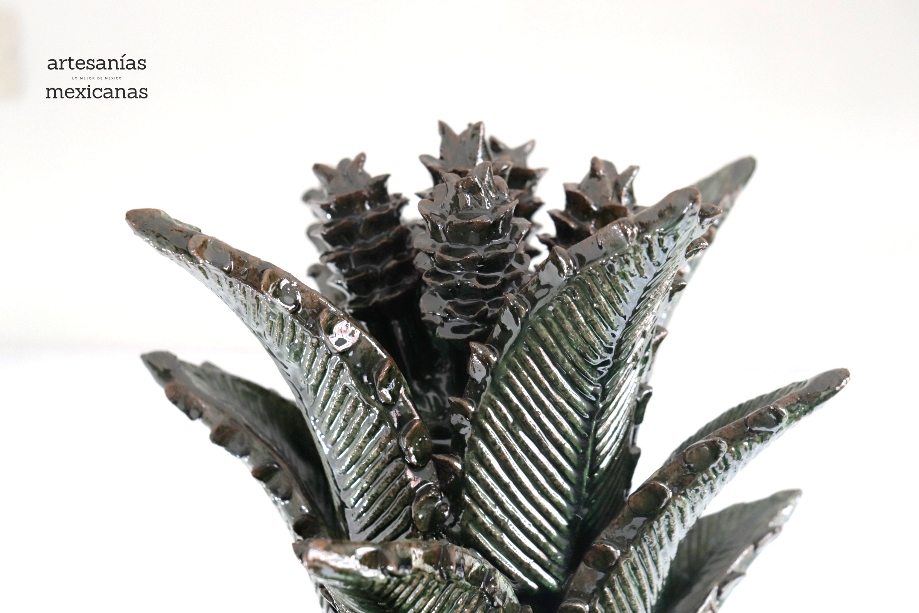 Barrel Cactus Pineapple glazed clay - 37 in. - Made to Order Juan Gtz