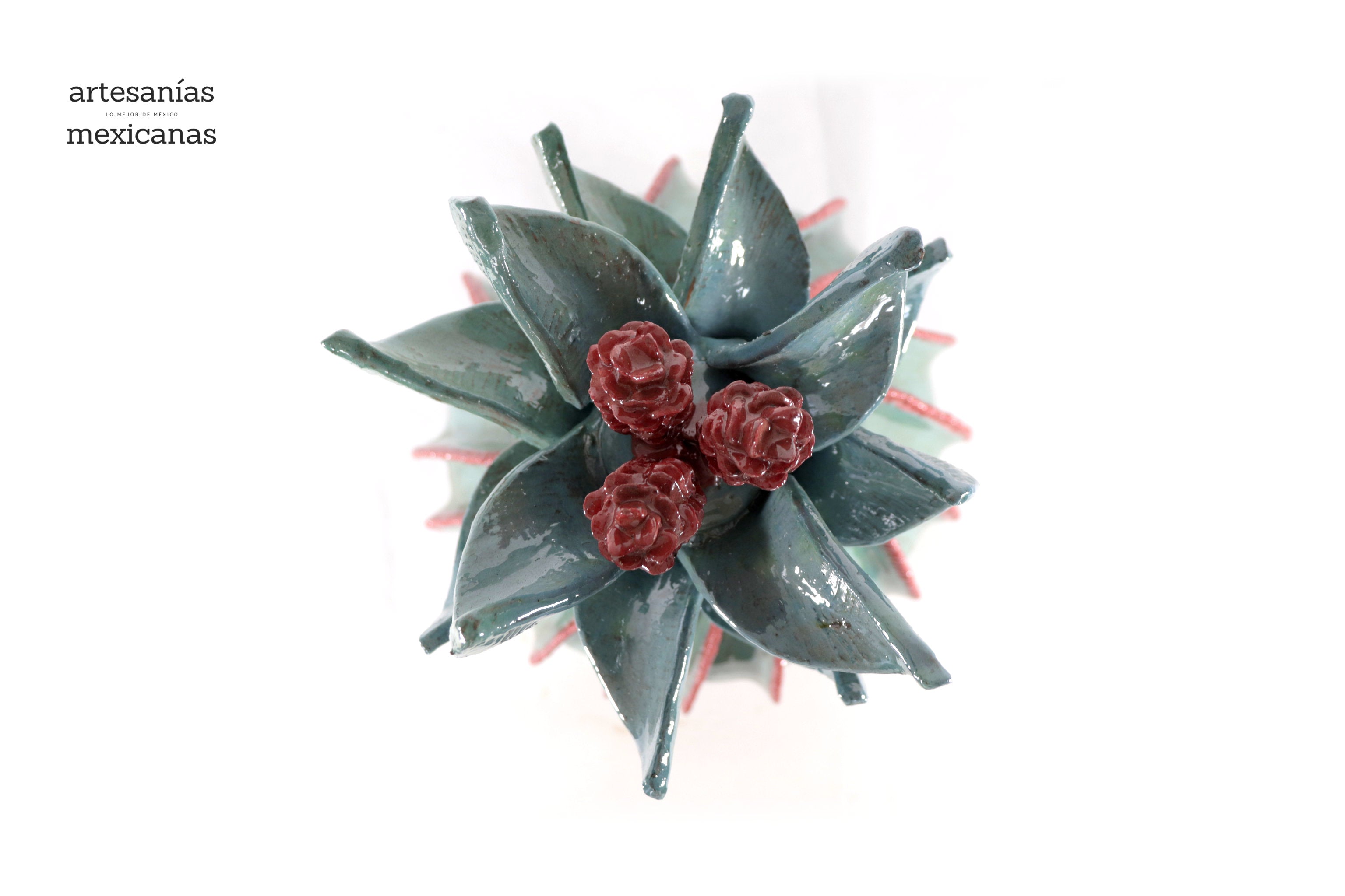 Barrel Cactus Pineapple-inspired with Wavy Lid - 18.8 in. - Made to Order Juan Gtz