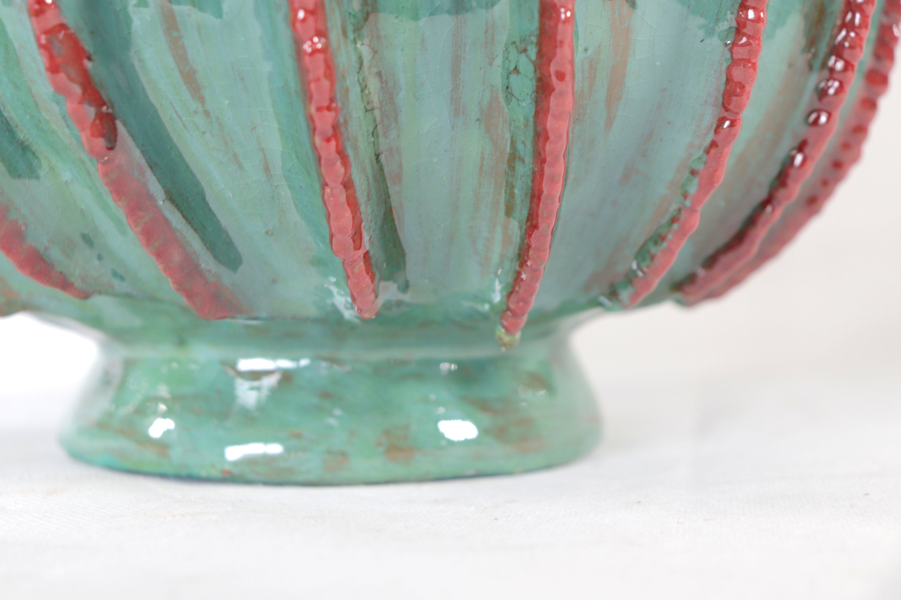 Barrel Cactus Pineapple-inspired with Wavy Lid - 18.8 in. - Made to Order Juan Gtz