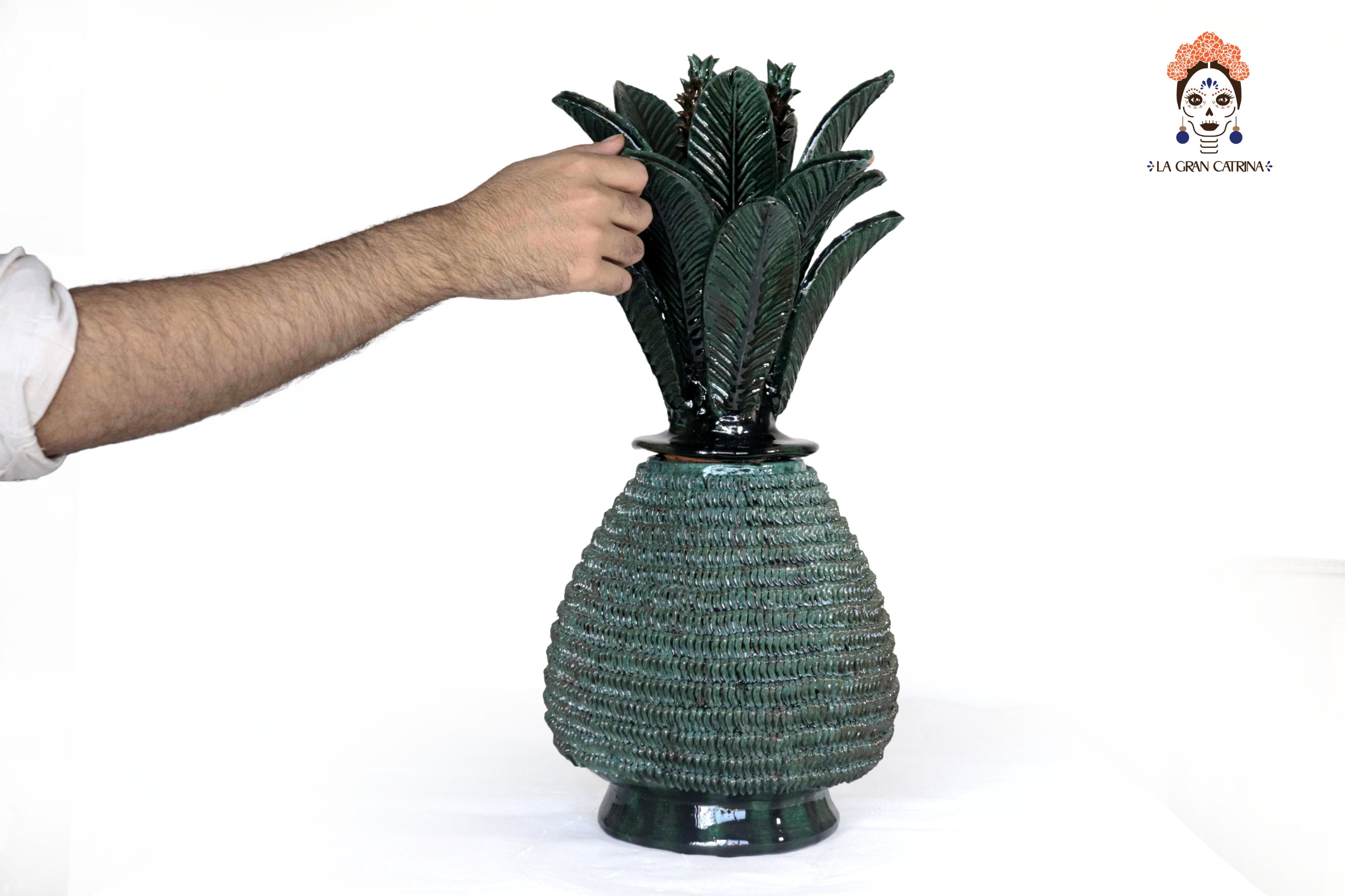 Pineapple of green fine dotted - 20 in. Chema SJG