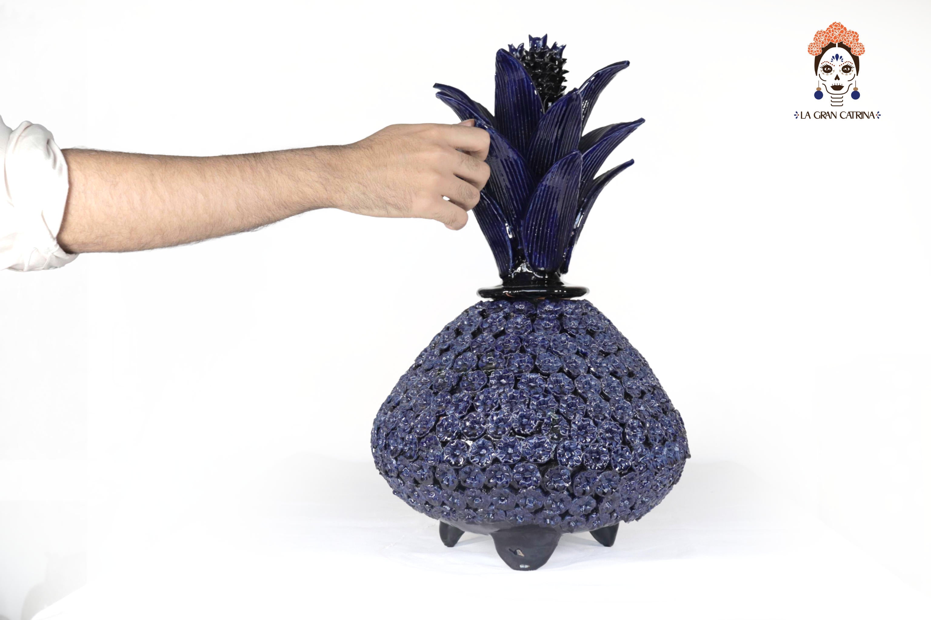 Pineapple of Disco - Flowers Blue - 19.6 in. Chema SJG