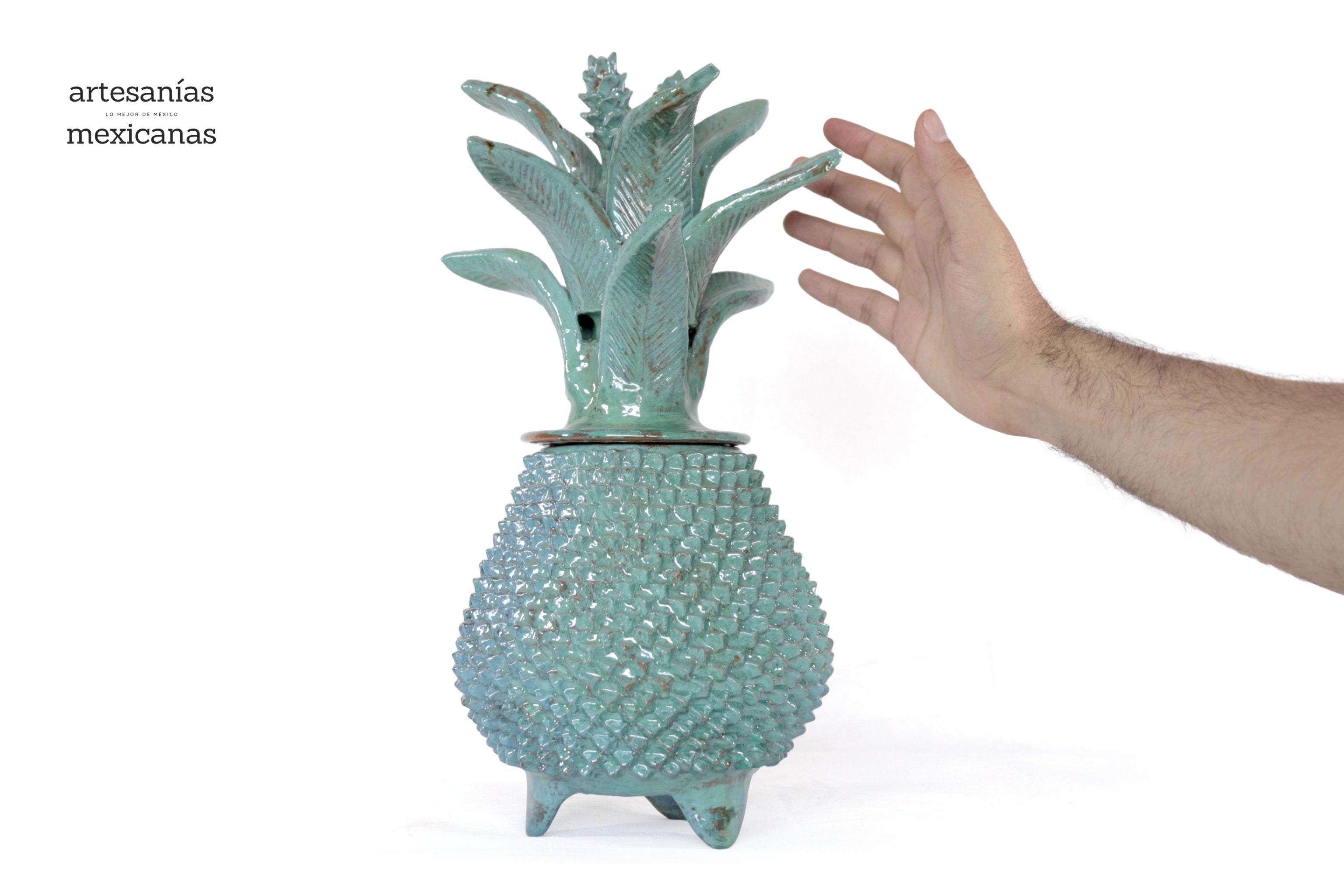 Turquoise Pineapple with Spikes - 16 in. - Made to Order Juan Gtz