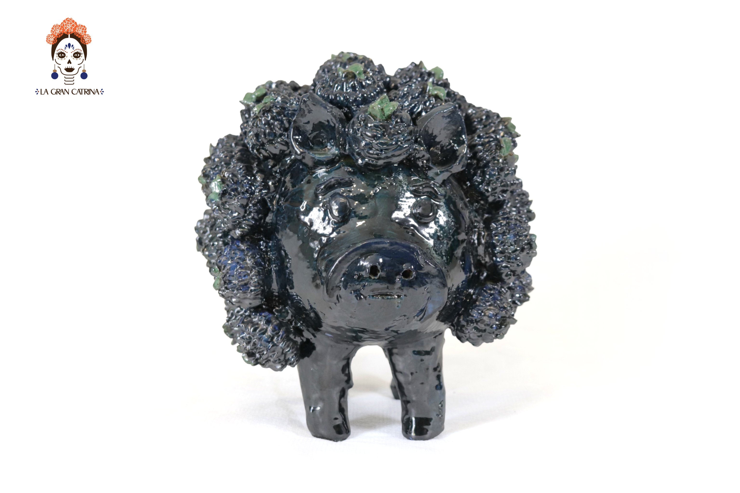 Cochinito - Cerdo of ahorro of Contest - Green - 11 in. Juan Gtz