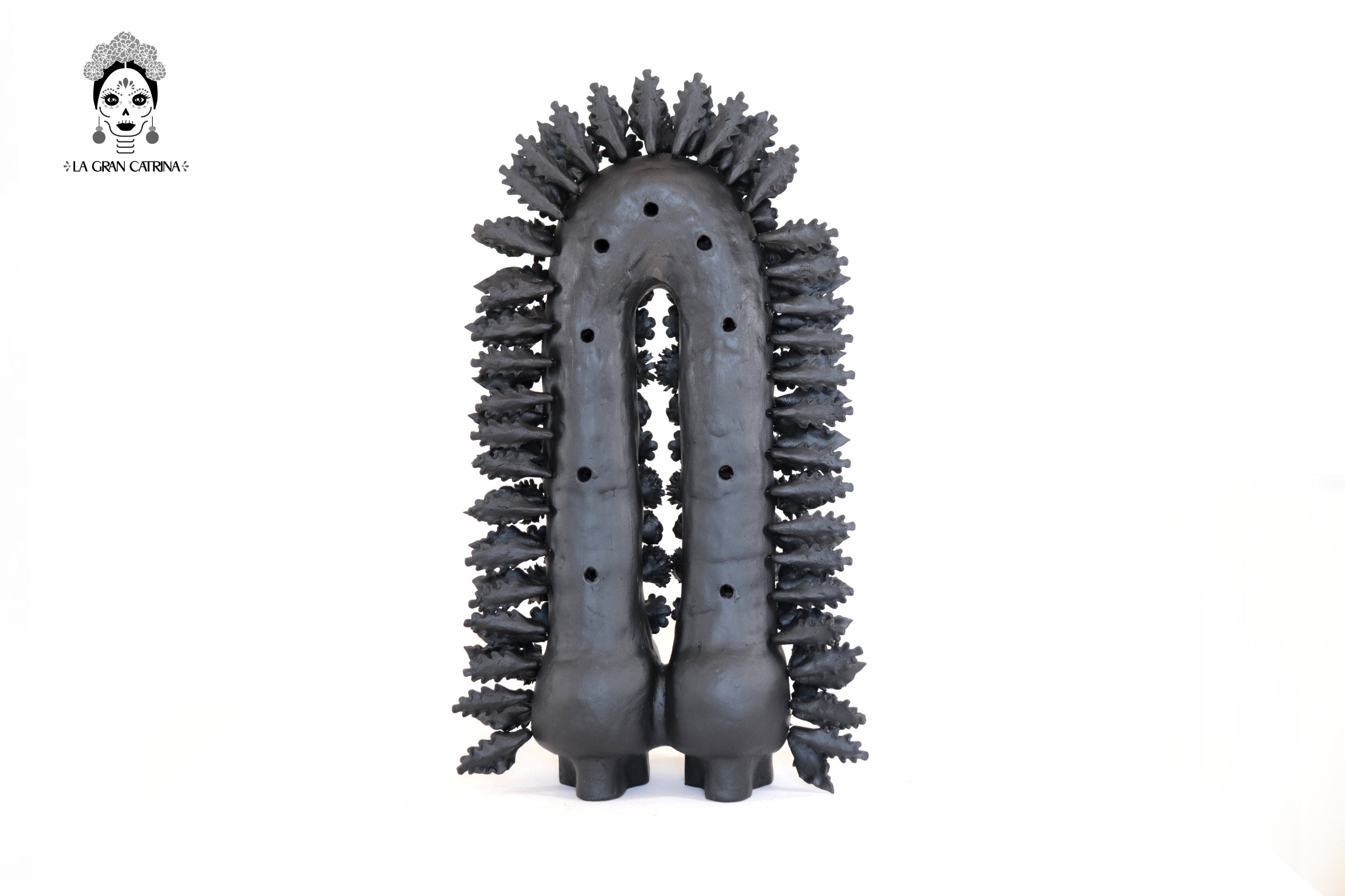Arch black of skulls and flowers - 16.5 in. Misael Jacobo