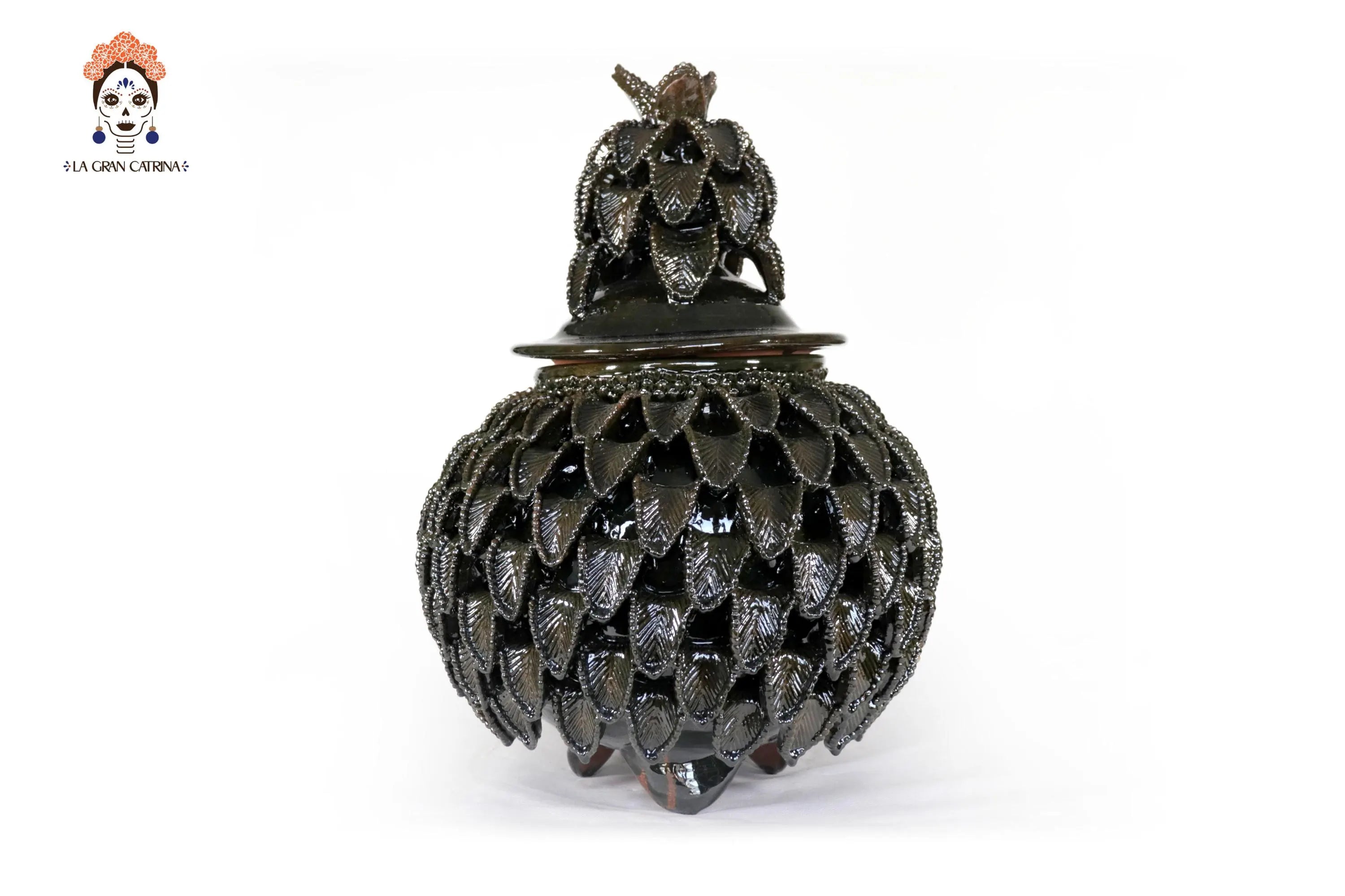 Michoacán Clay Pineapple - Green - 16 in. Viejitos SJG