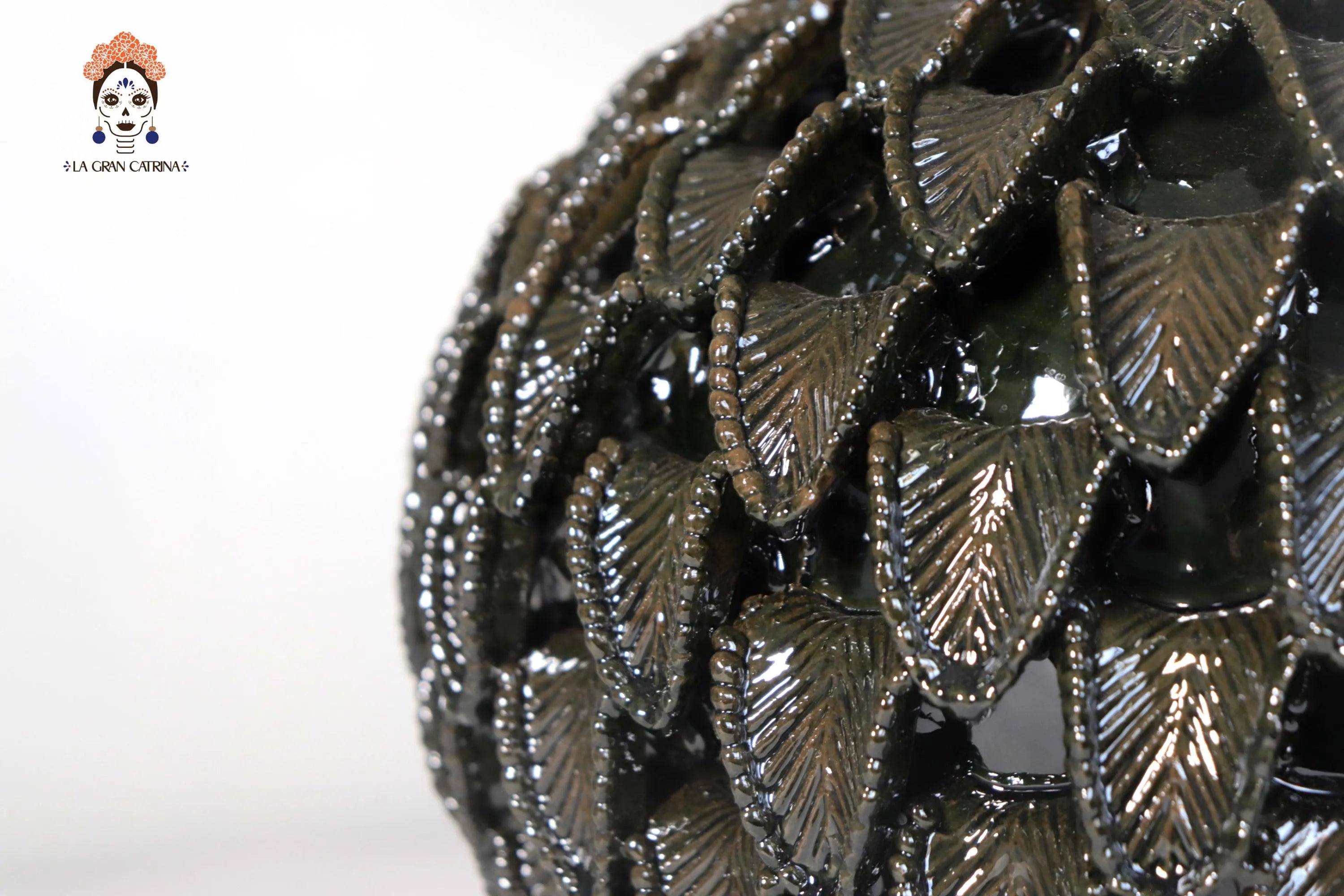 Michoacán Clay Pineapple - Green - 16 in. Viejitos SJG