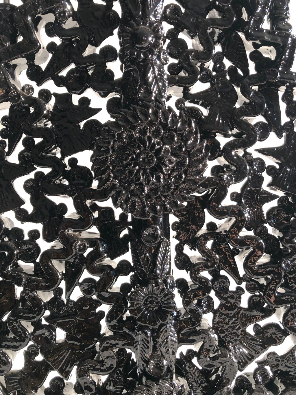 Candleholder black of 25-Candle - Glazed Clay - 25 in. - in. Production Tereri
