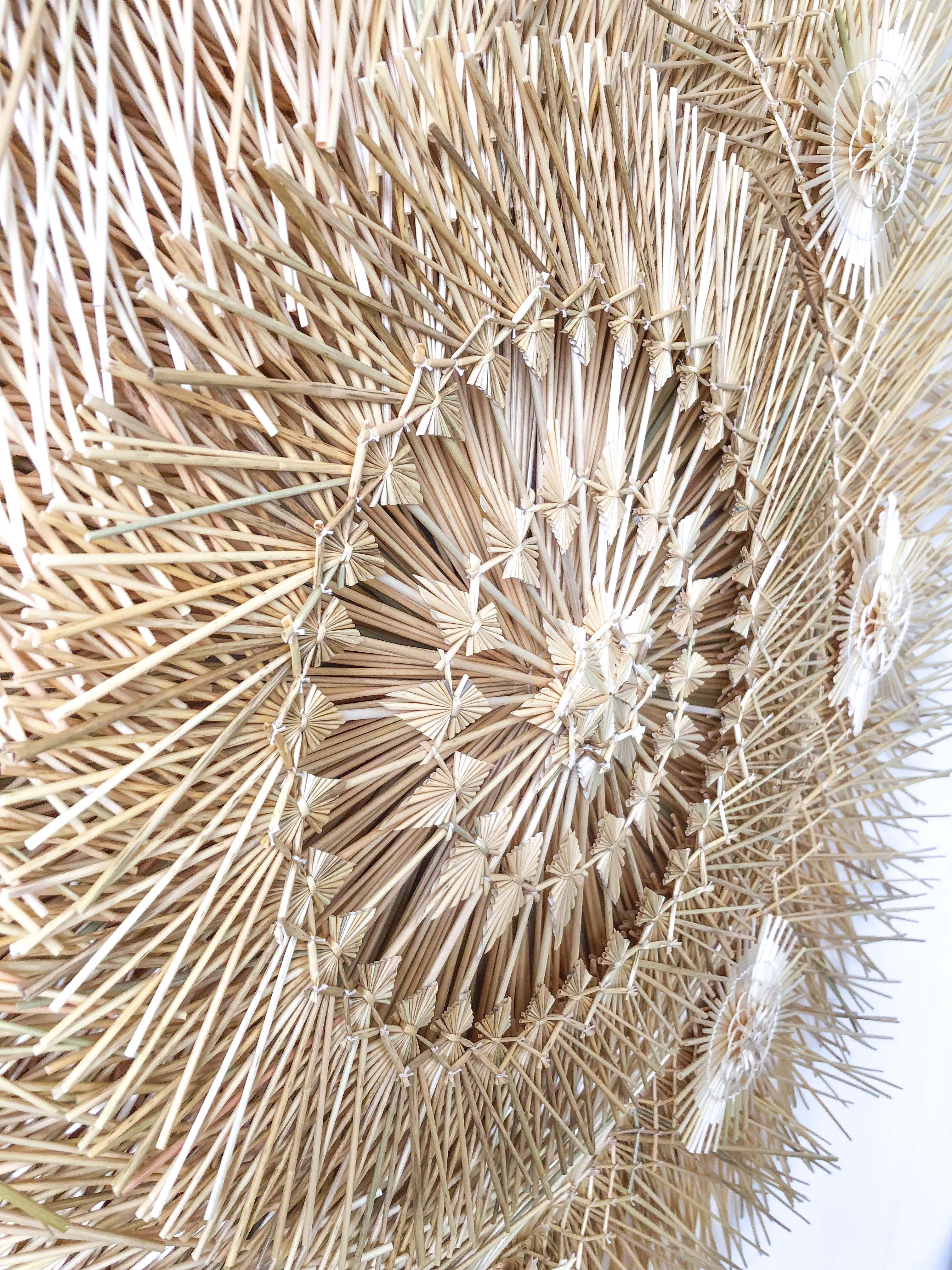 Wheat Straw Wall Circle - 40 in. Panikua