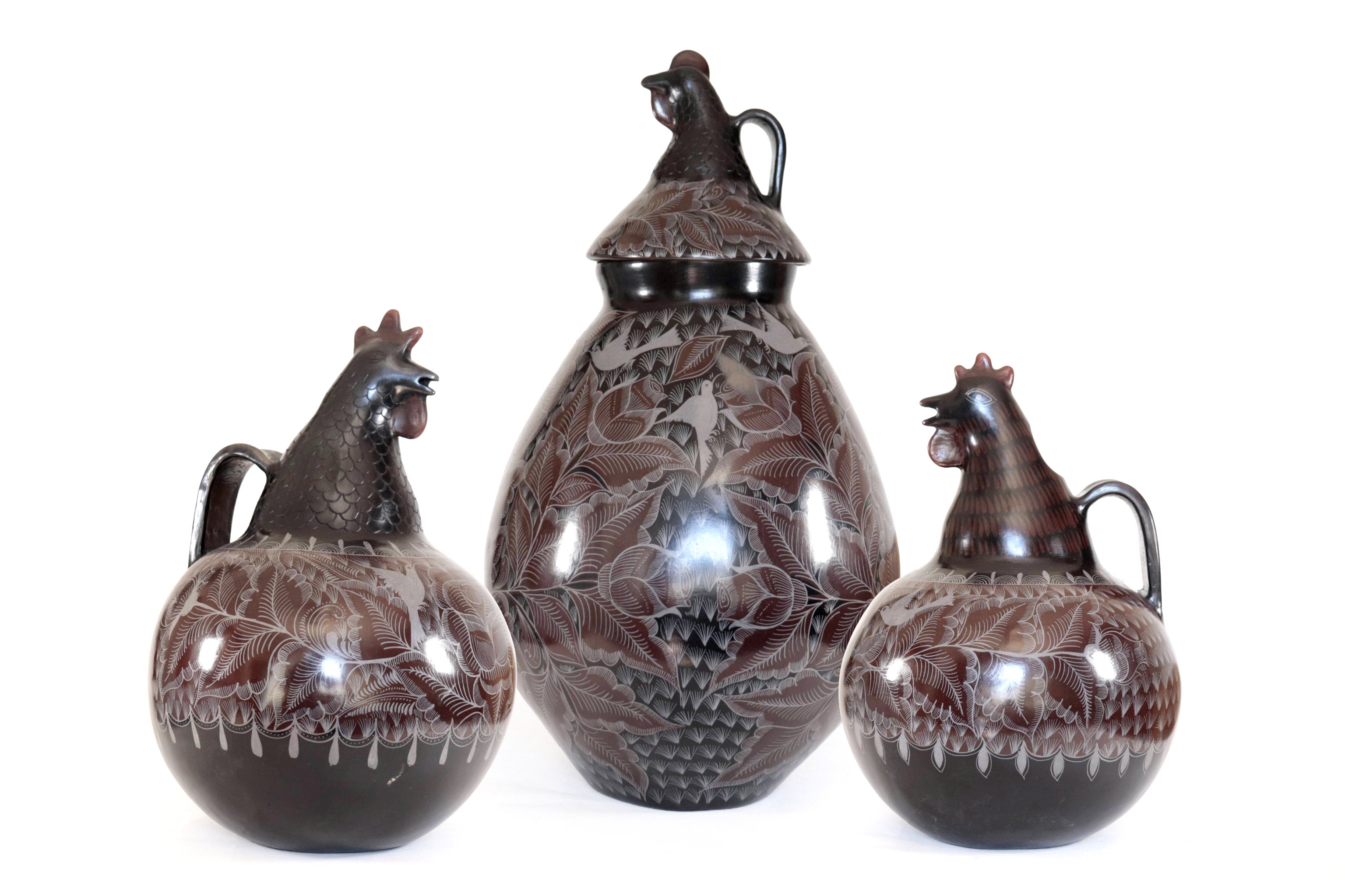 Set of Vases Hen - Huancito Pablo Huancito