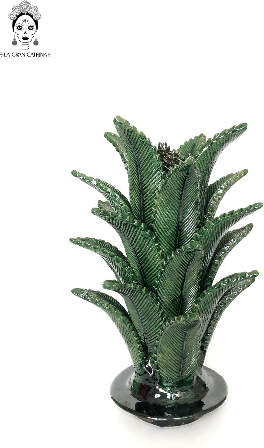 Michoacán Clay Pineapple - Green - 40 in. - Made to Order Juan Gtz