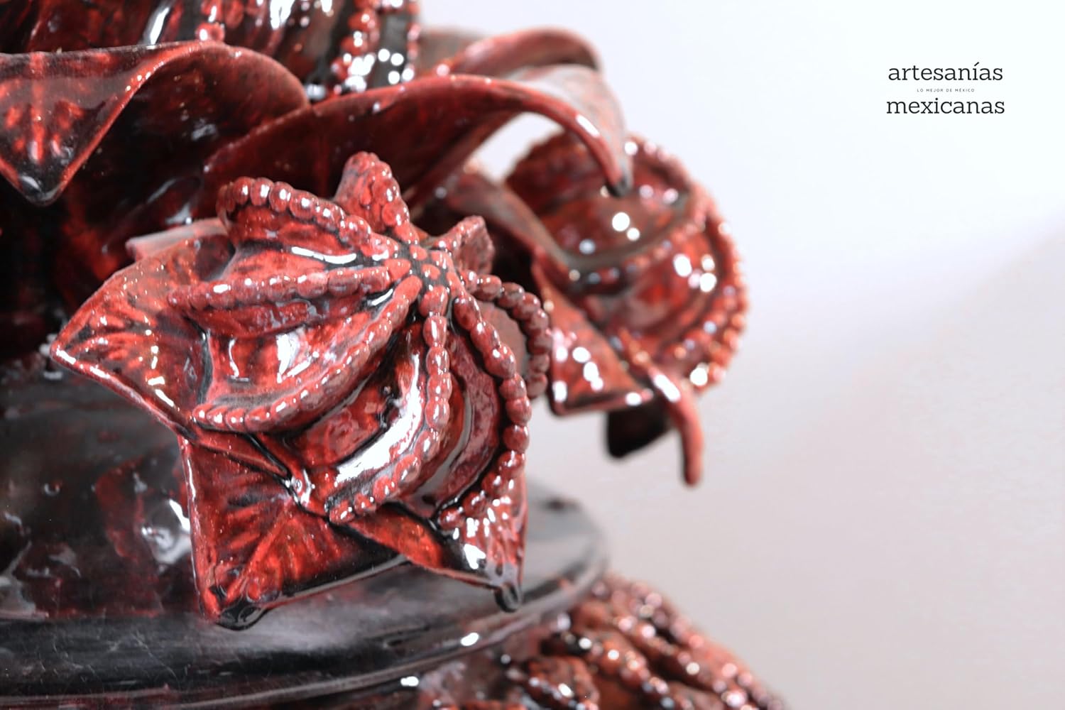 Michoacán Clay Pineapple - Flower Jamaica - 40 in. - Made to Order Chema SJG