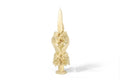 Sculpted Candle - Decorative Flowers Yellow - 11 in. Viviana