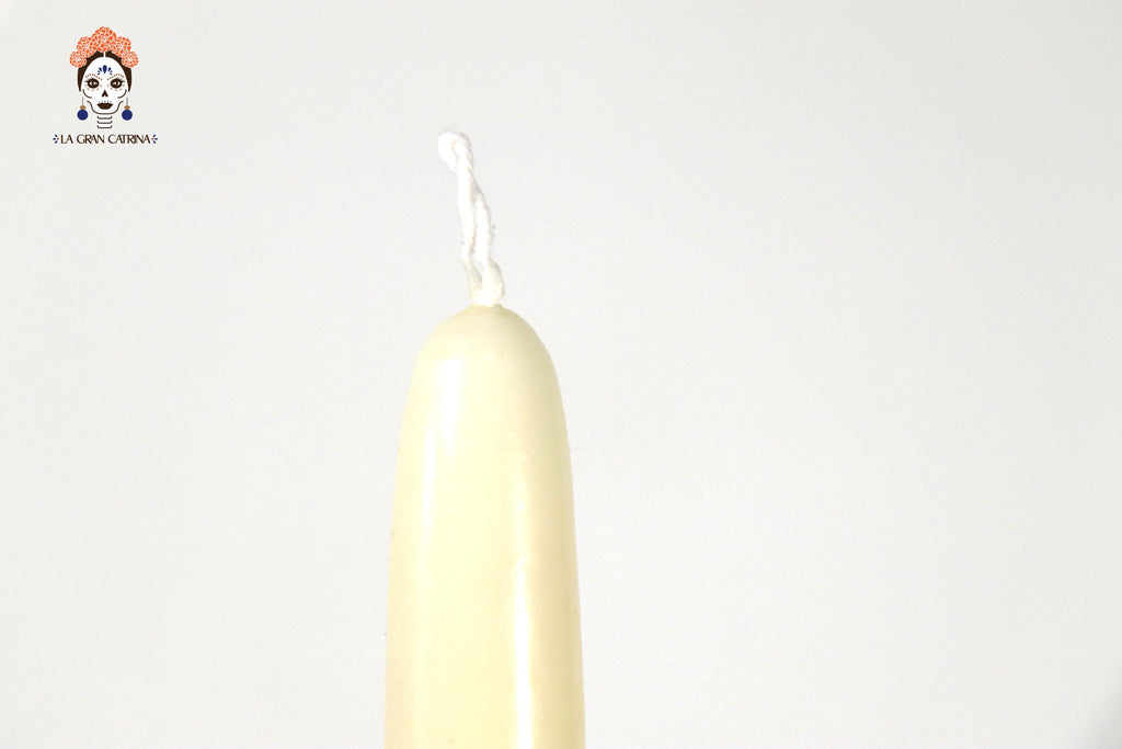 Sculpted Candle - Decorative Flowers Yellow - 11 in. Viviana