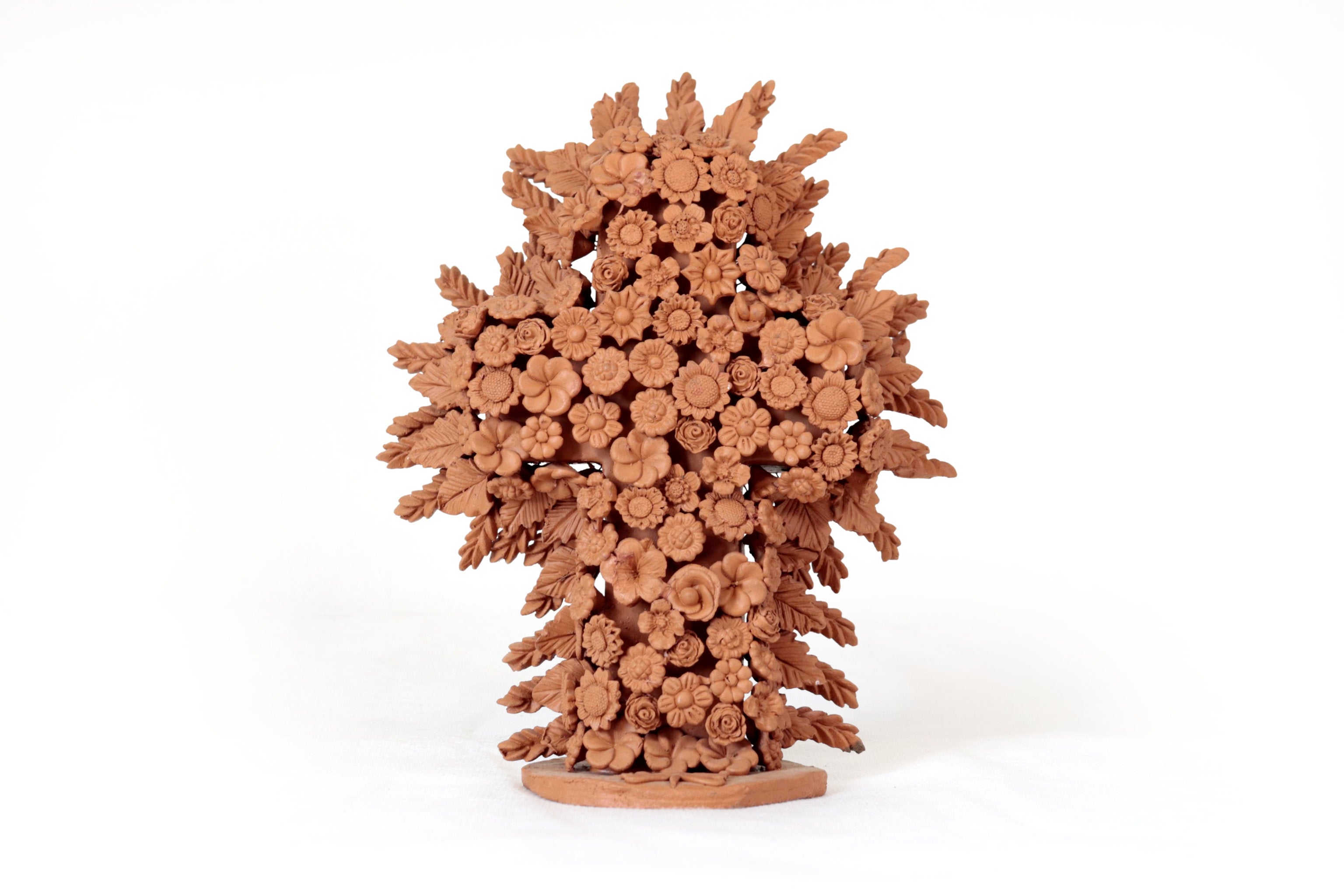 Tree of Life of Natural Clay - 12 in. Jose Santiago Capula