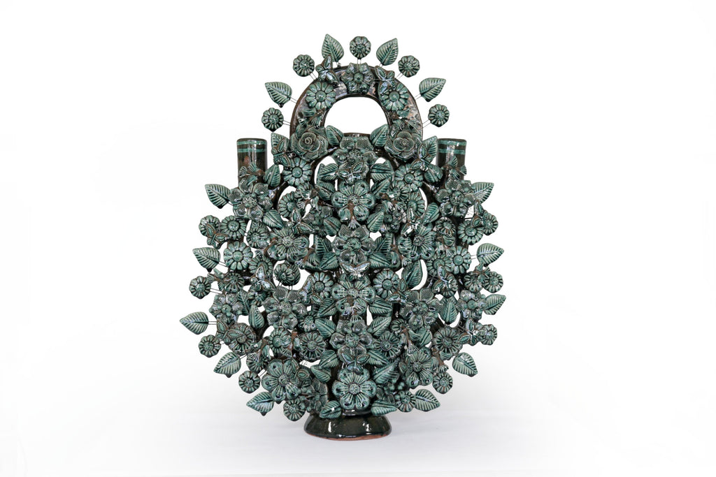 Tree of Life green glazed - 21.6 in. Montoya