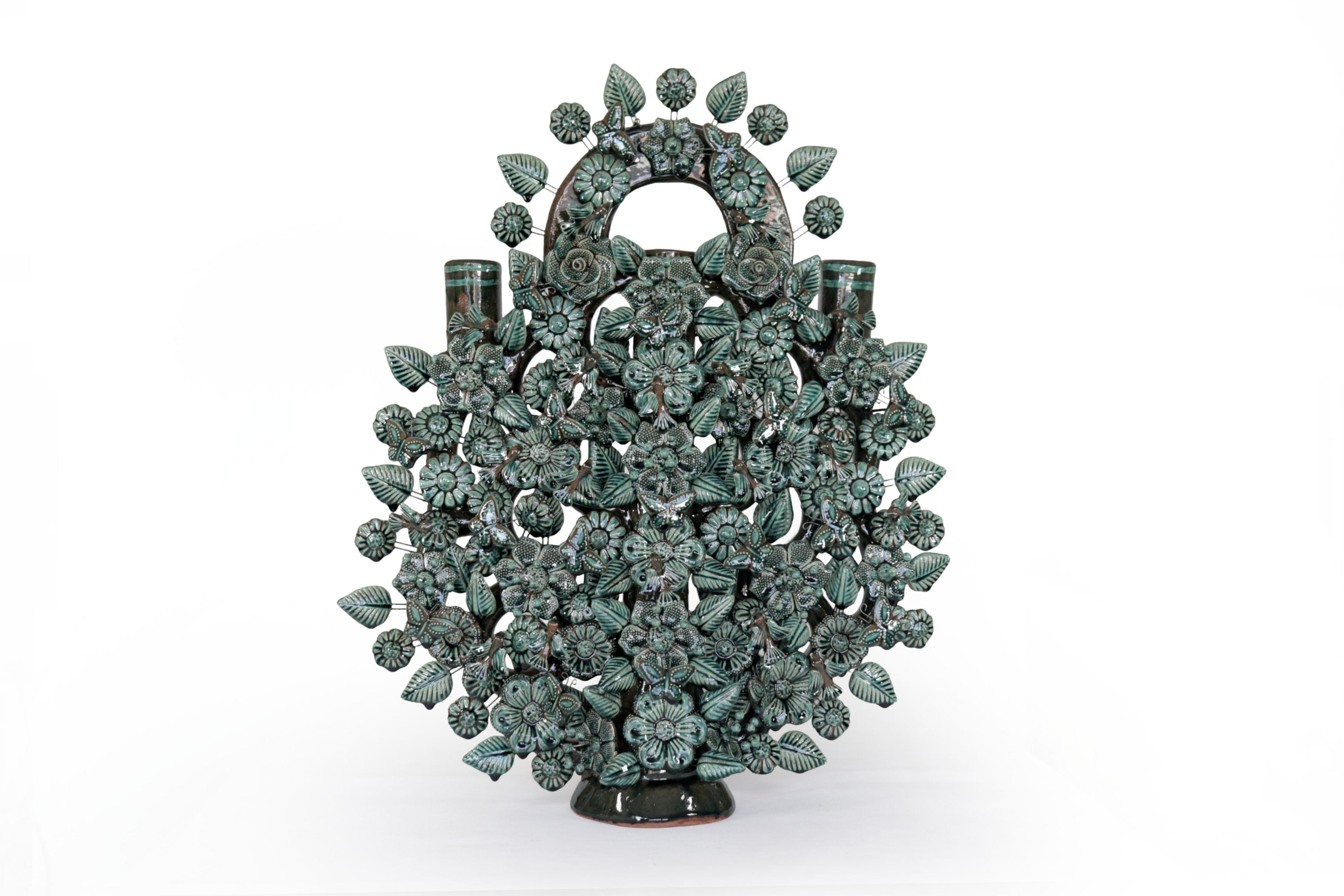 Tree of Life green glazed - 21.6 in. Montoya