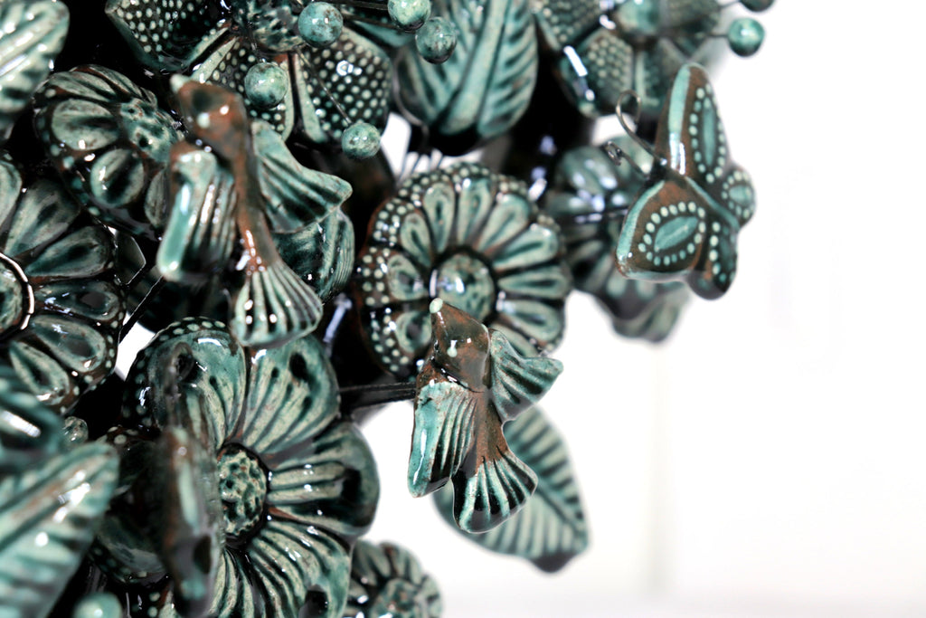 Tree of Life green glazed - 21.6 in. Montoya