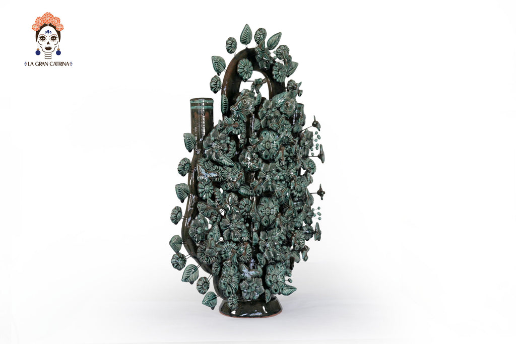 Tree of Life green glazed - 21.6 in. Montoya