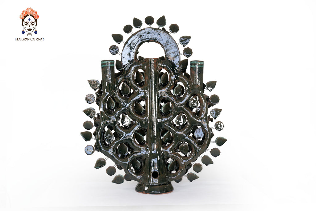 Tree of Life green glazed - 21.6 in. Montoya