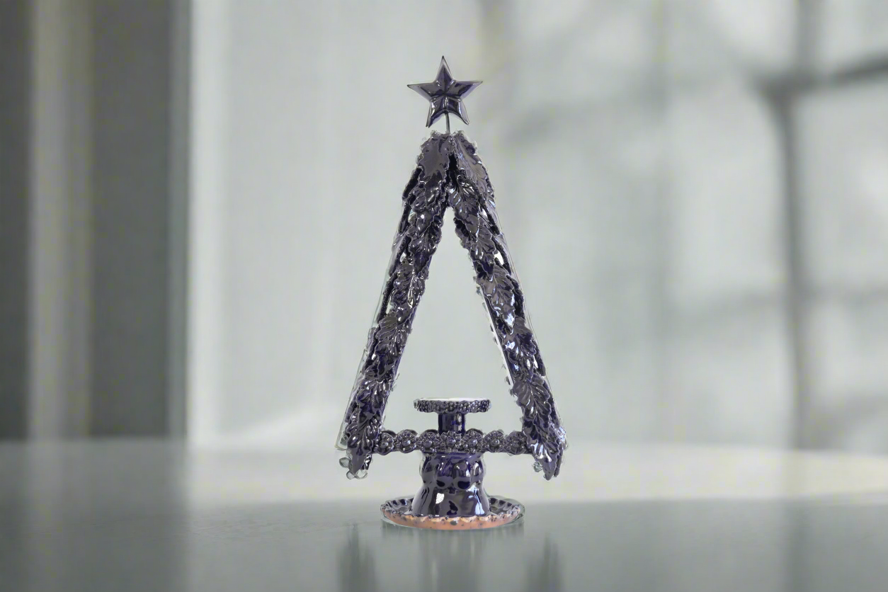Tree navideño blue for candledora - 13.7 in. Tiru