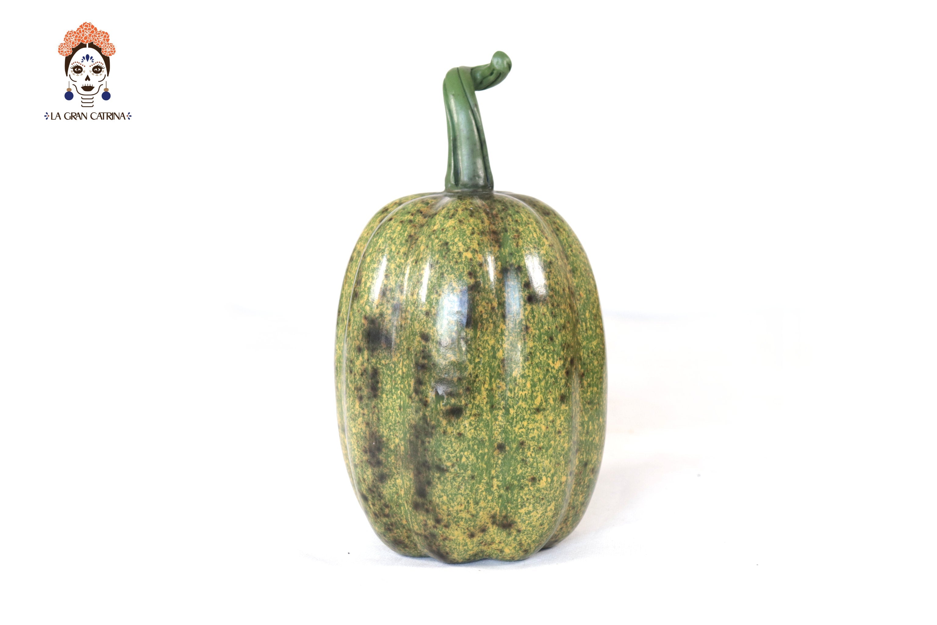 Set 3 Pumpkins Handcrafted Decorative Greens - 8.7 in. Trejo