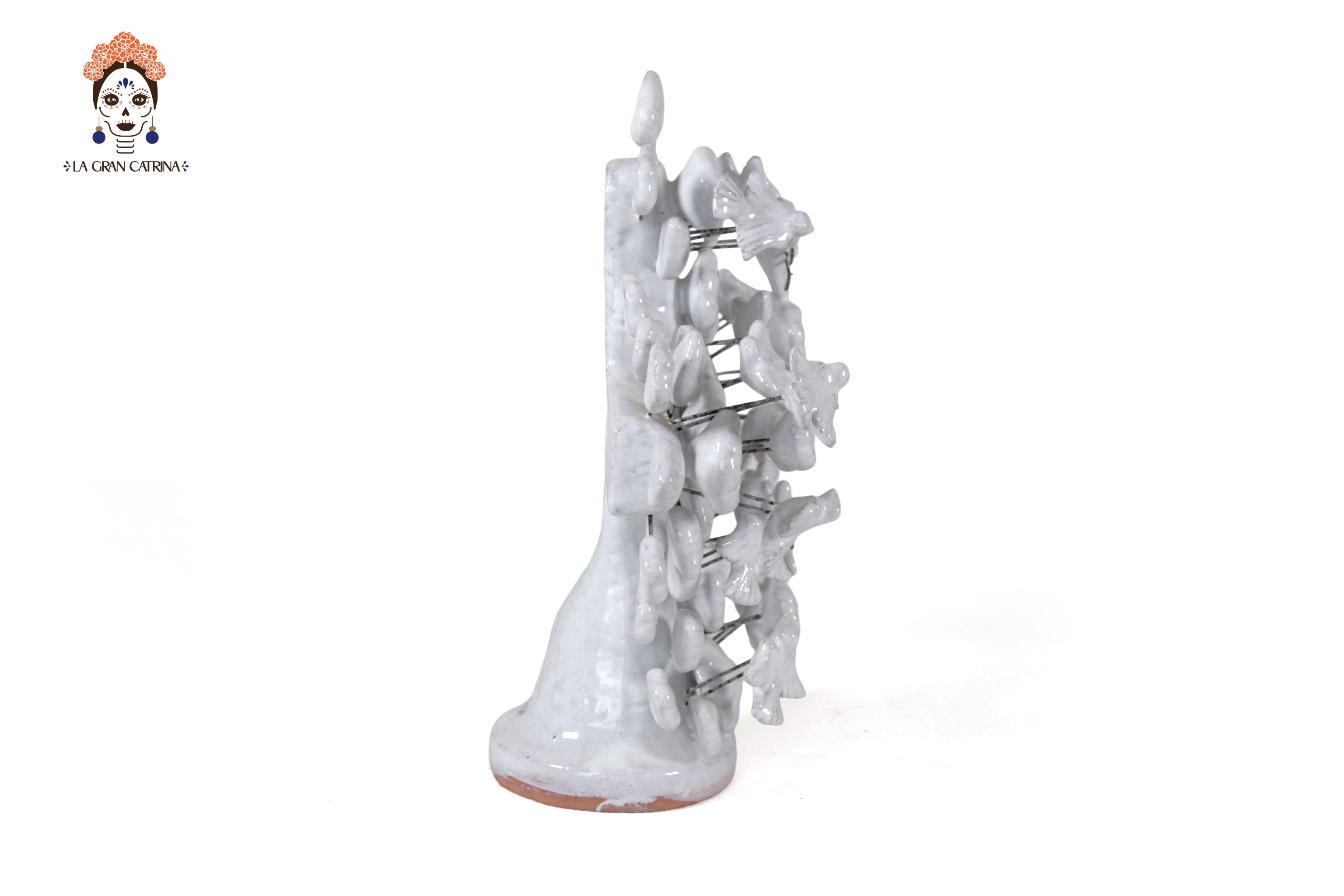 Cross white vidriada of 8.6 in. Montoya