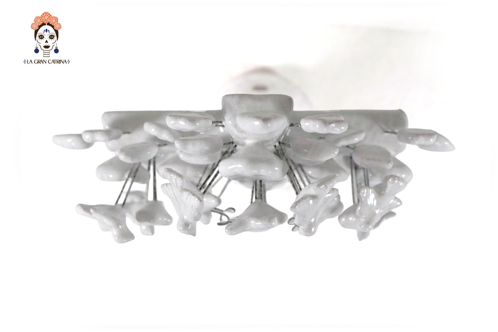 Cross white vidriada of 8.6 in. Montoya