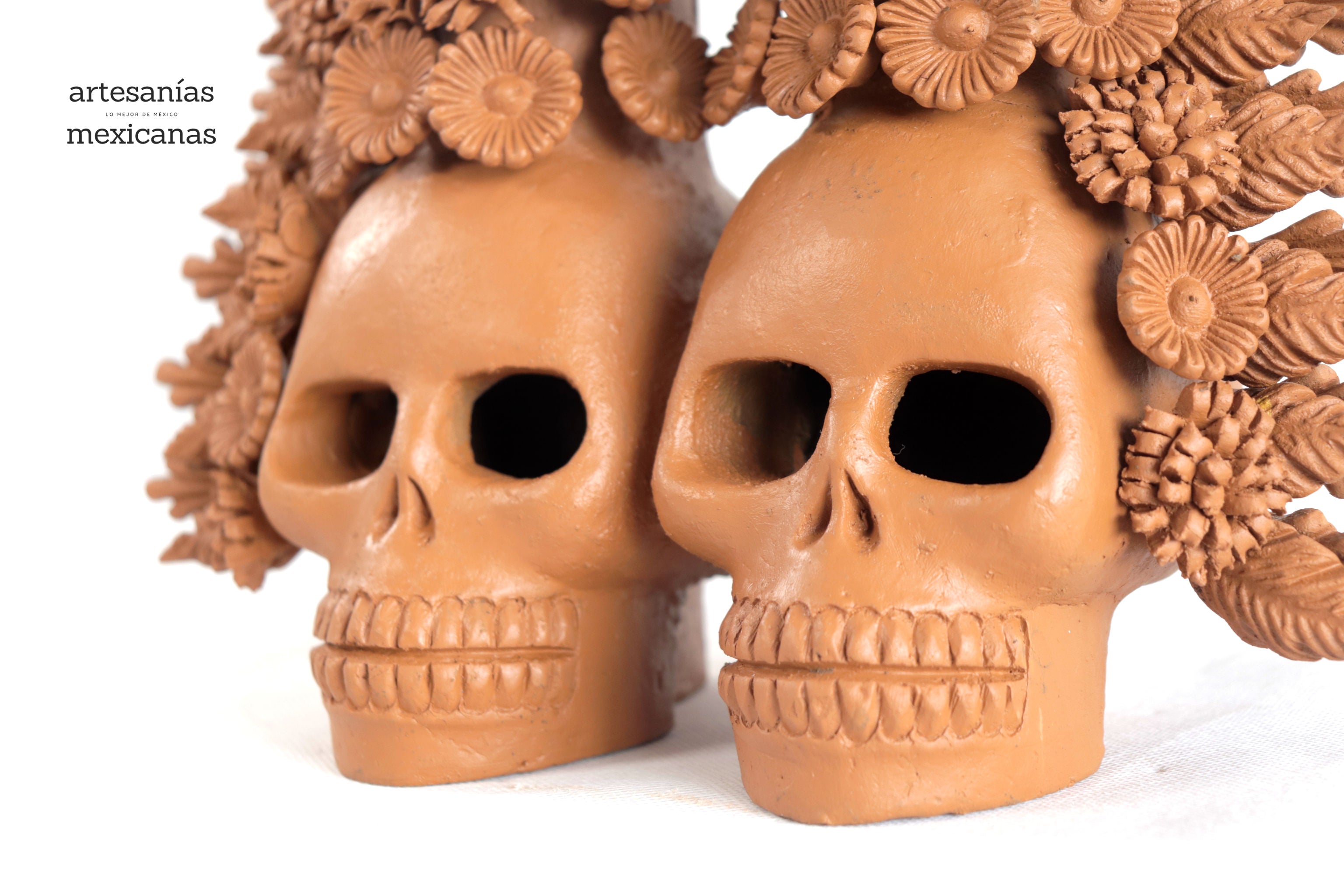Arch of skulls and flowers - 16.5 in. Misael Jacobo