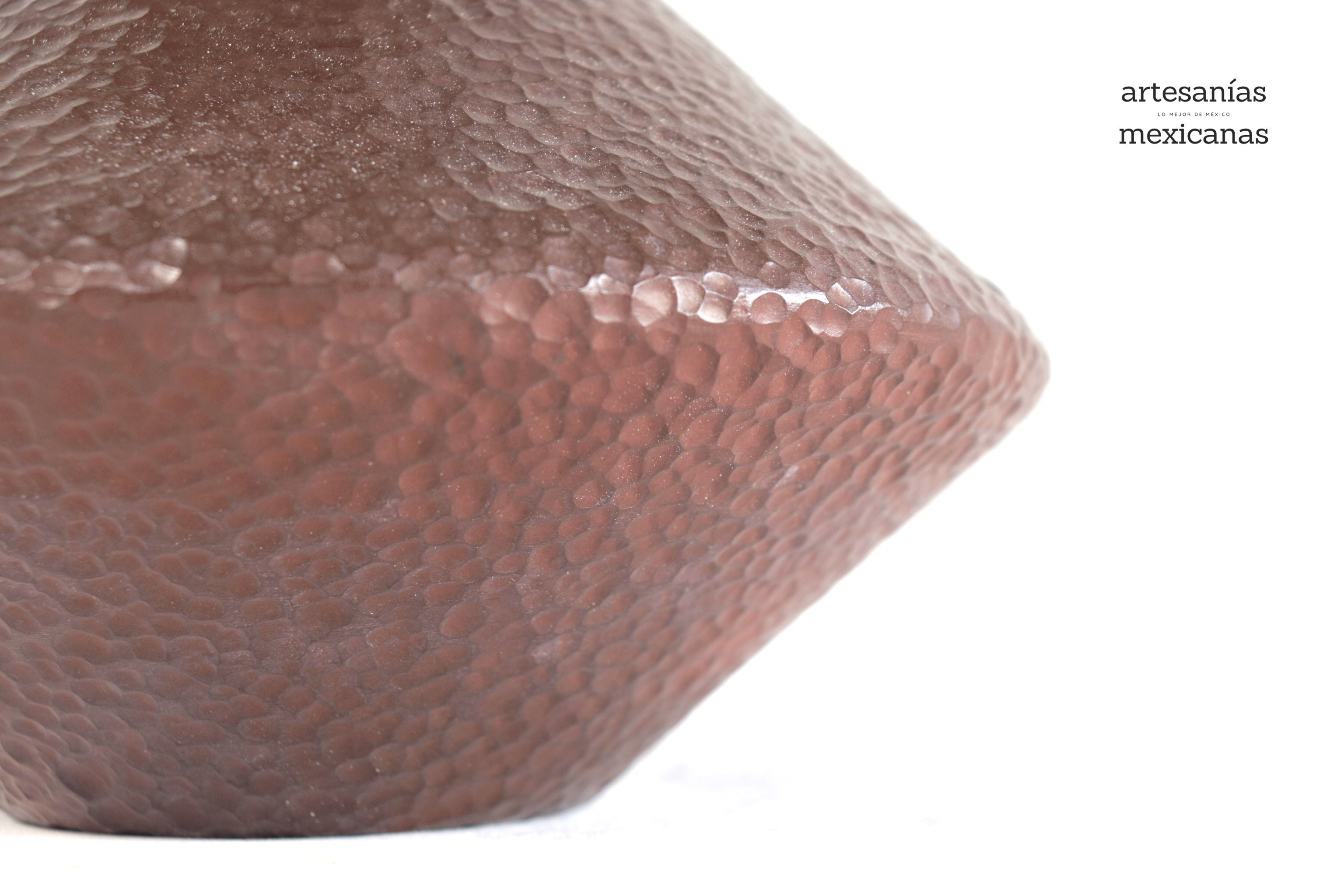 Vase moderno Clay martillado red - 10 in. Trejo