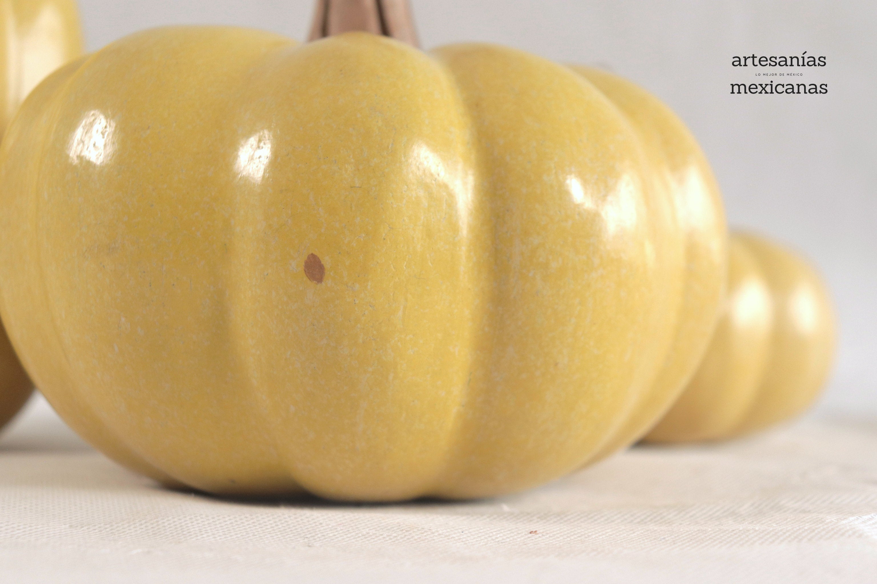 Set of 3 Pumpkins yellow Trejo