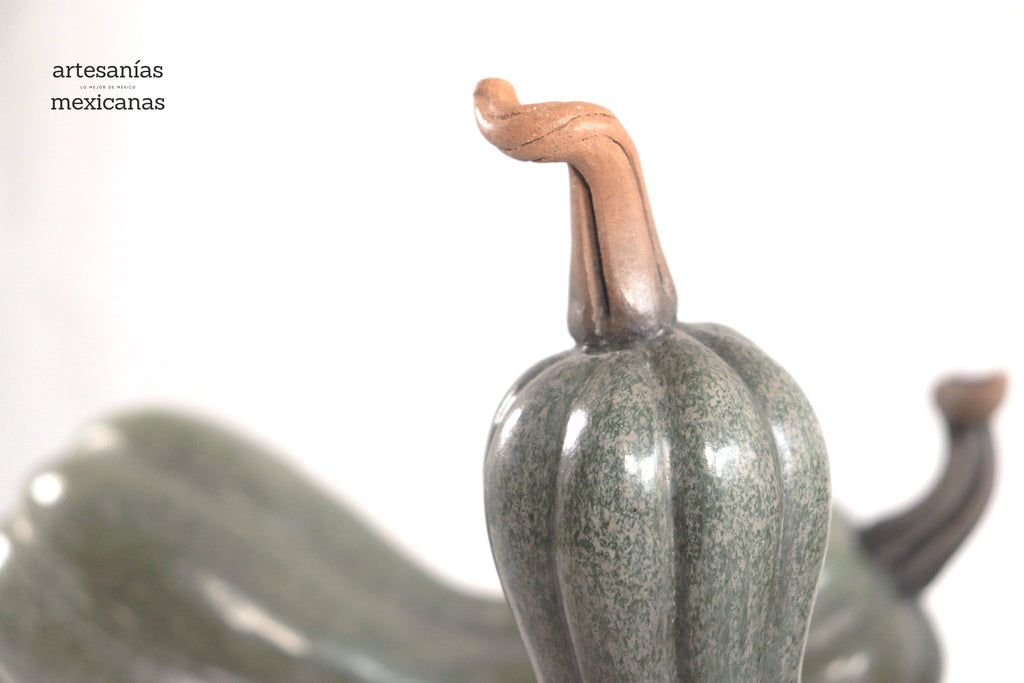 Set of 3 Pumpkins green grayish Trejo