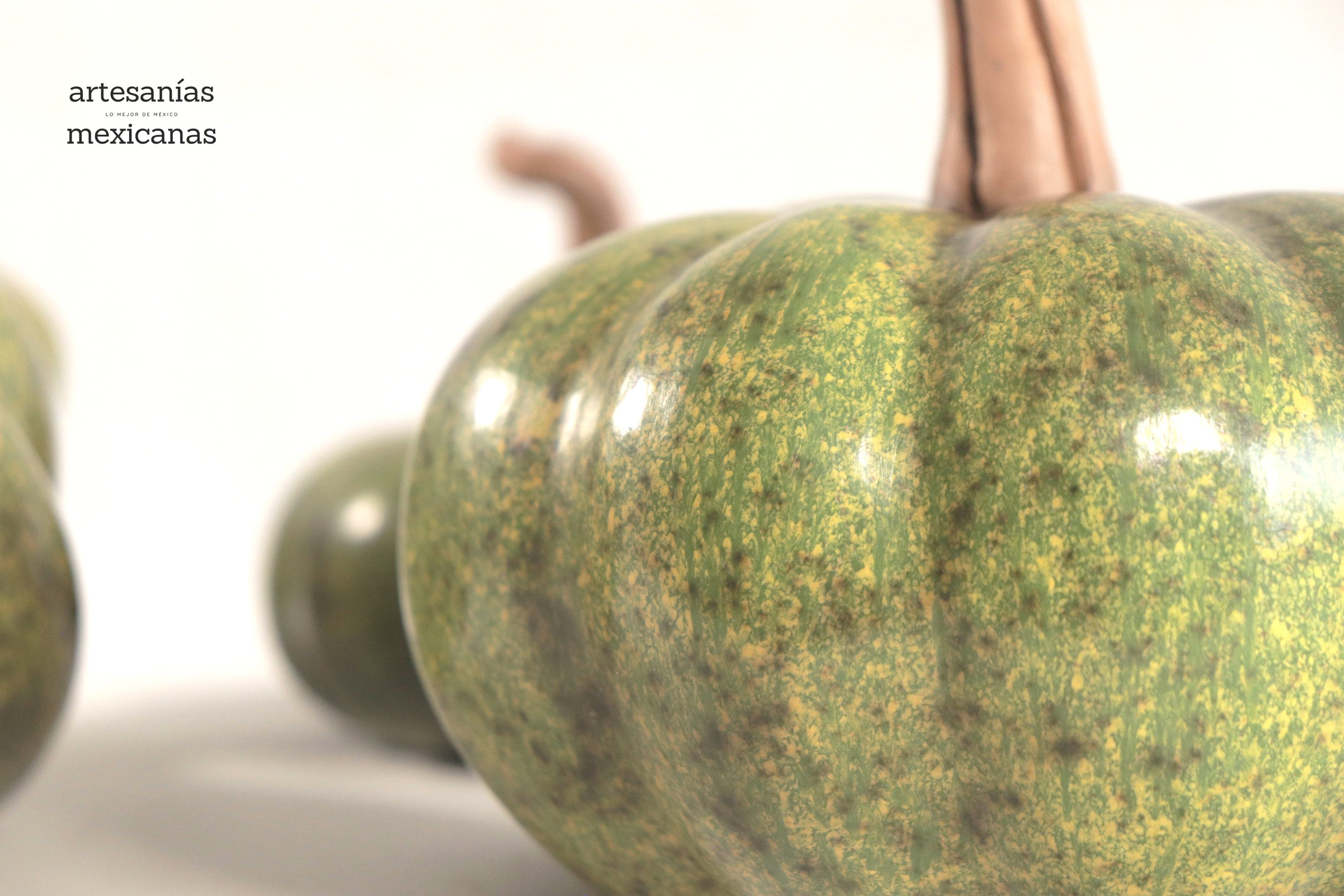 Set of 3 Pumpkins green l Trejo