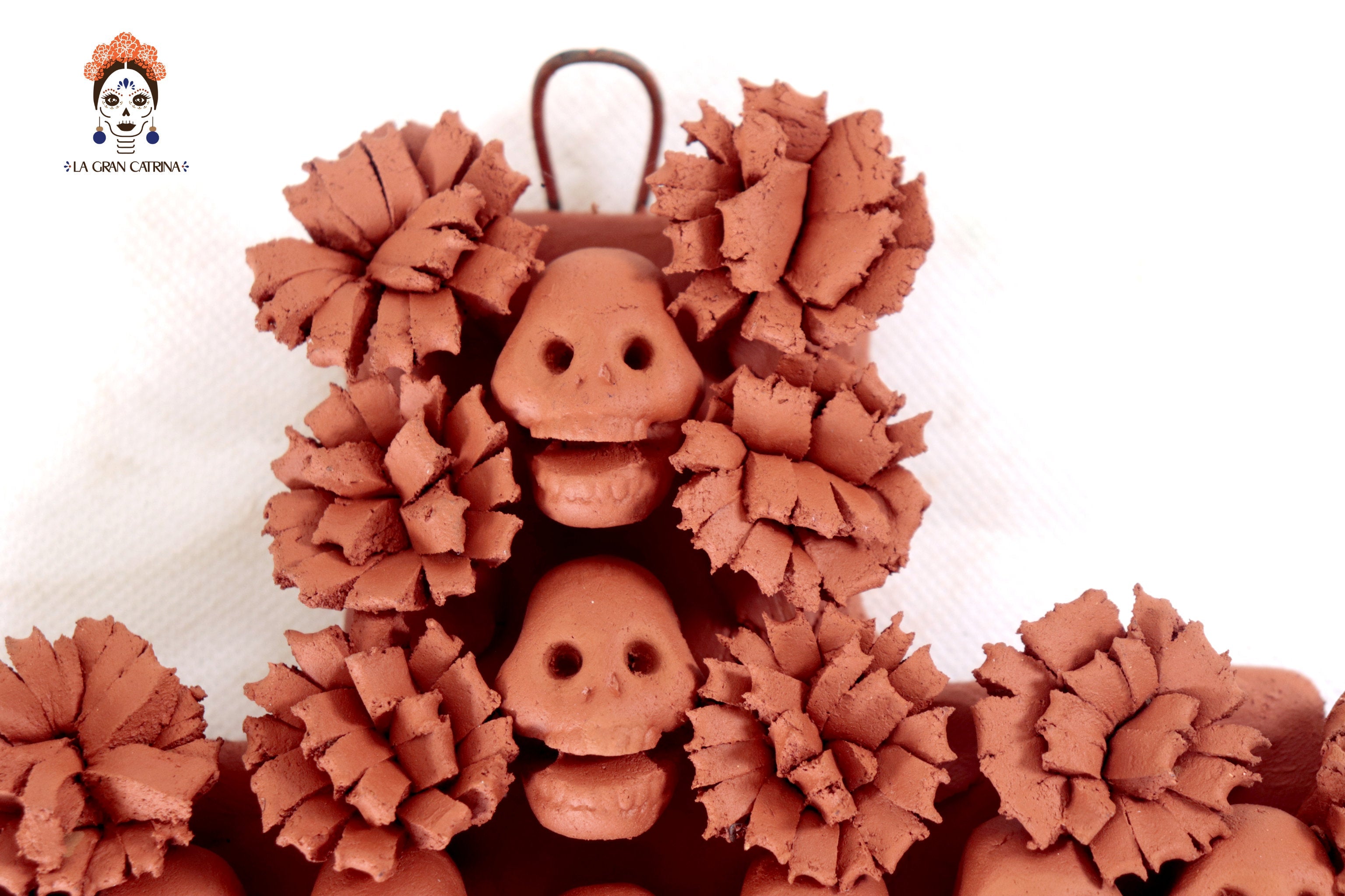 Cross Day of the Dead Clay 10 in. Lizbeth Cruces