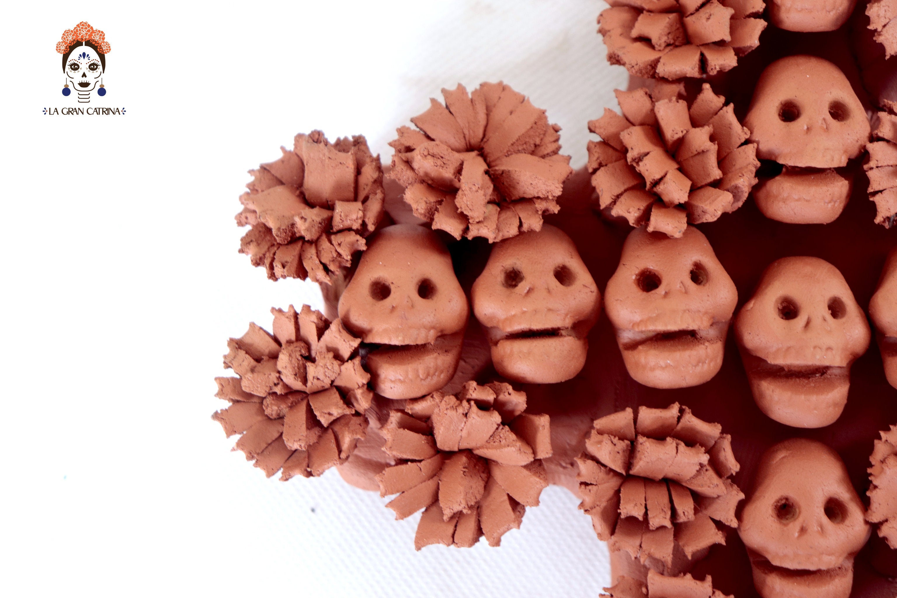 Cross Day of the Dead Clay 10 in. Lizbeth Cruces