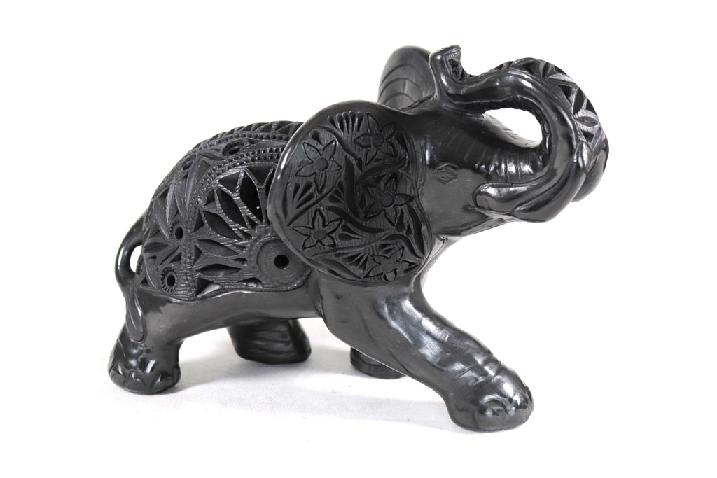 Elefante of Black Clay - 7 in. Tere Oax