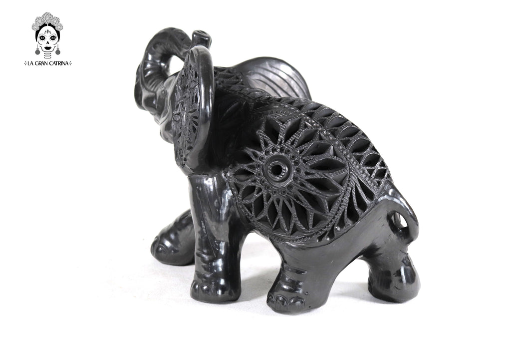 Elefante of Black Clay - 7 in. Tere Oax