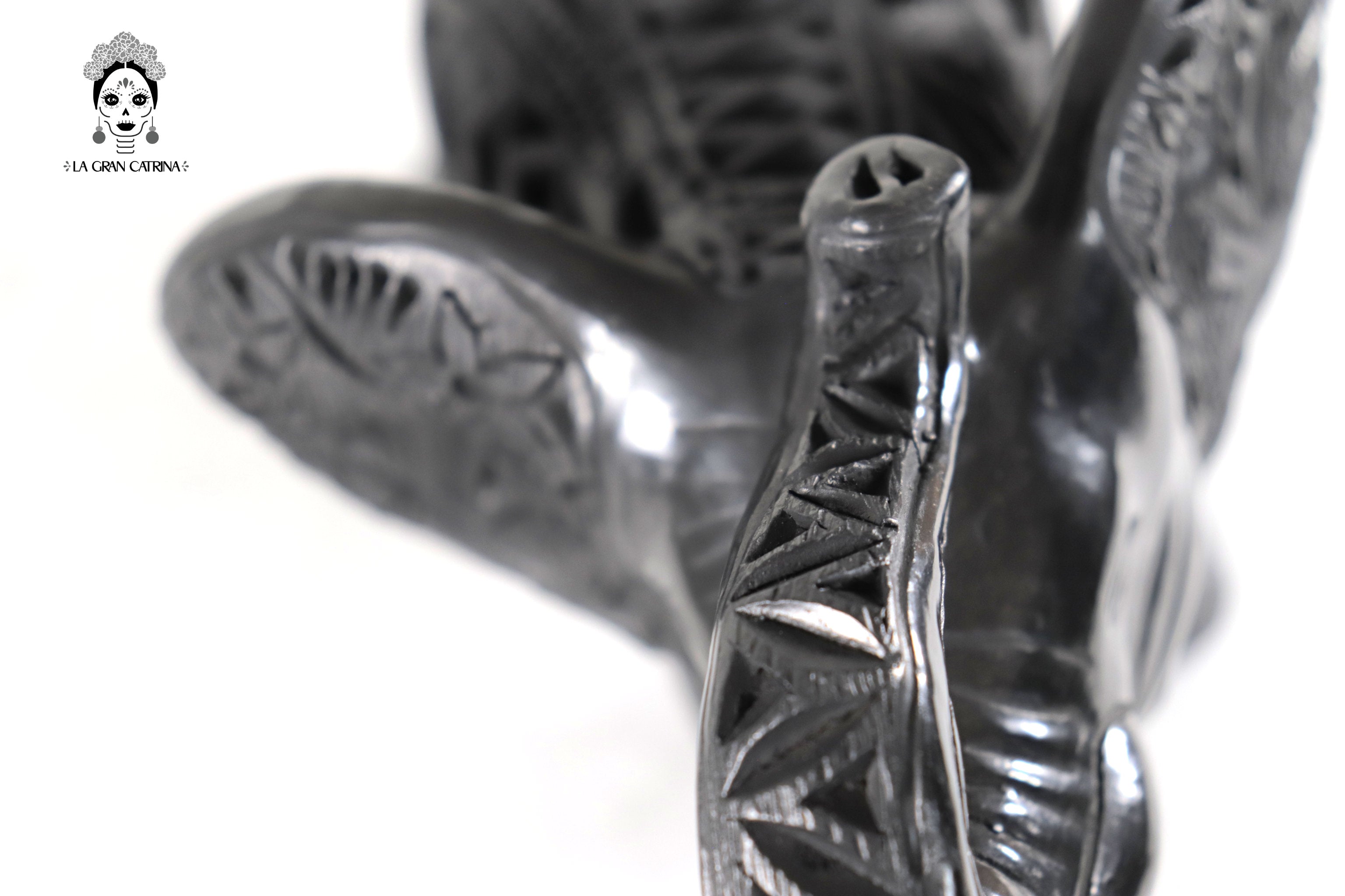 Elefante of Black Clay - 7 in. Tere Oax