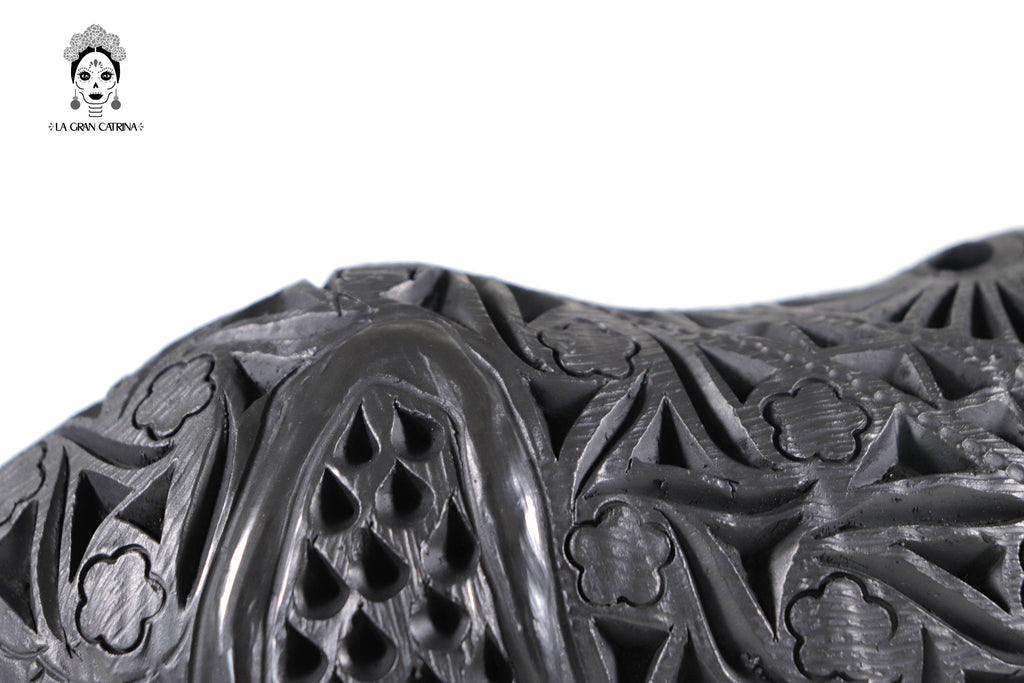 Black Clay Rhinoceros - 5.5 in. Tere Oax