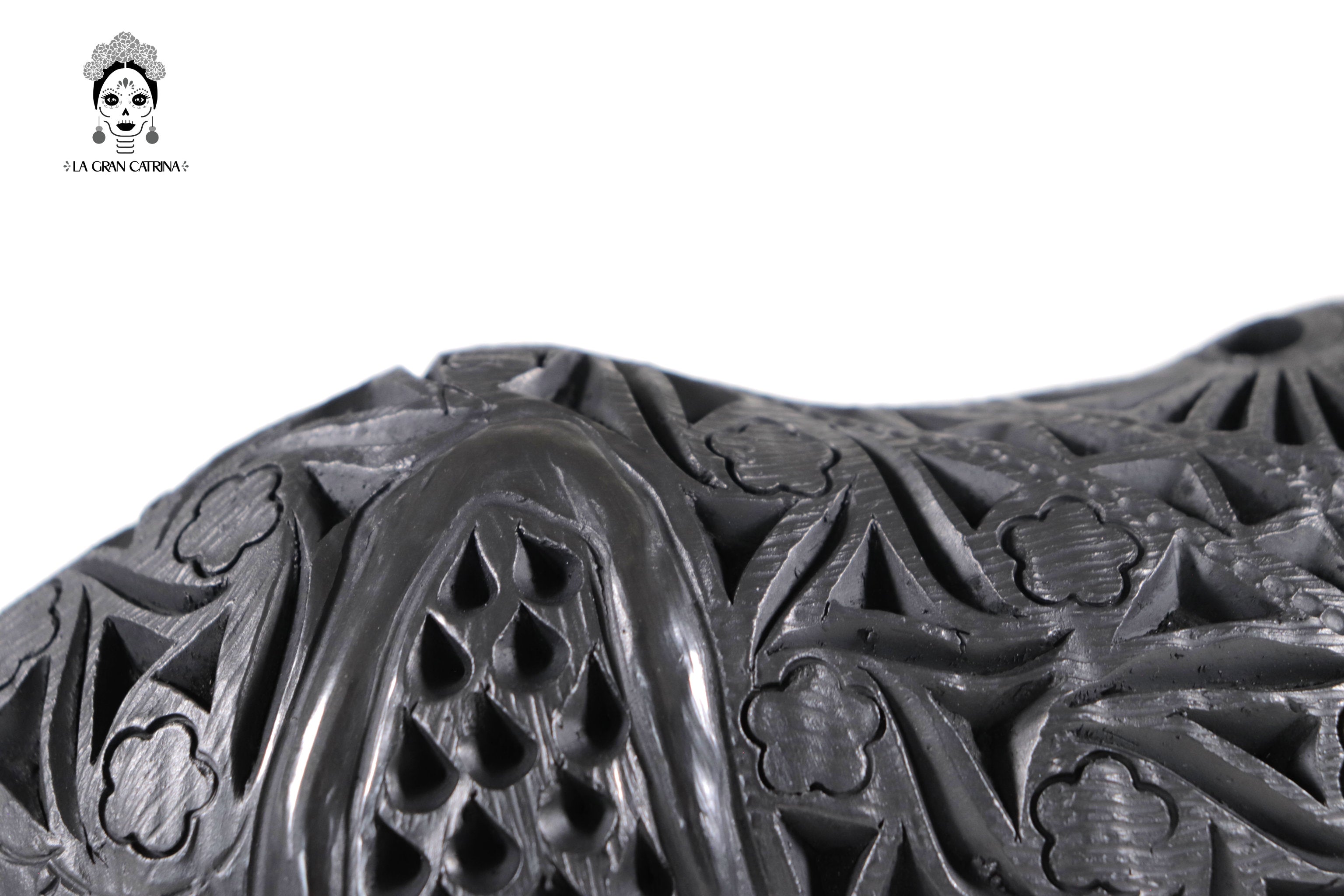Black Clay Rhinoceros - 5.5 in. Tere Oax