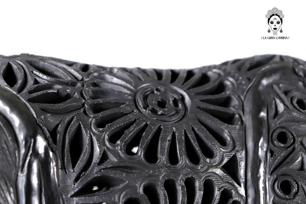Black Clay Rhinoceros - 7.9 in. Tere Oax