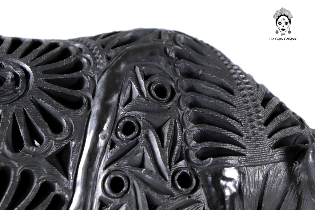 Black Clay Rhinoceros - 7.9 in. Tere Oax