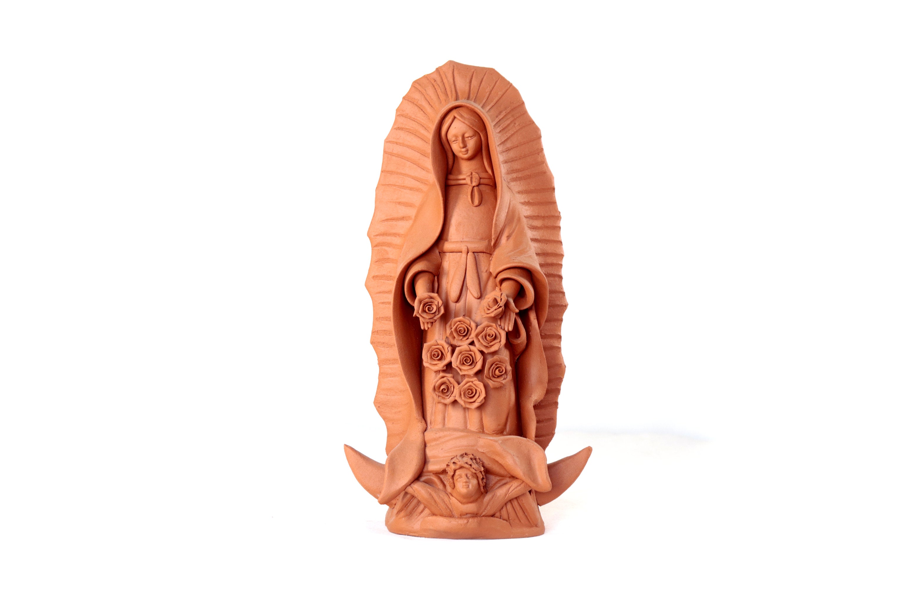 Virgin of Guadalupe - Natural Clay - 11.8 in. Montoya