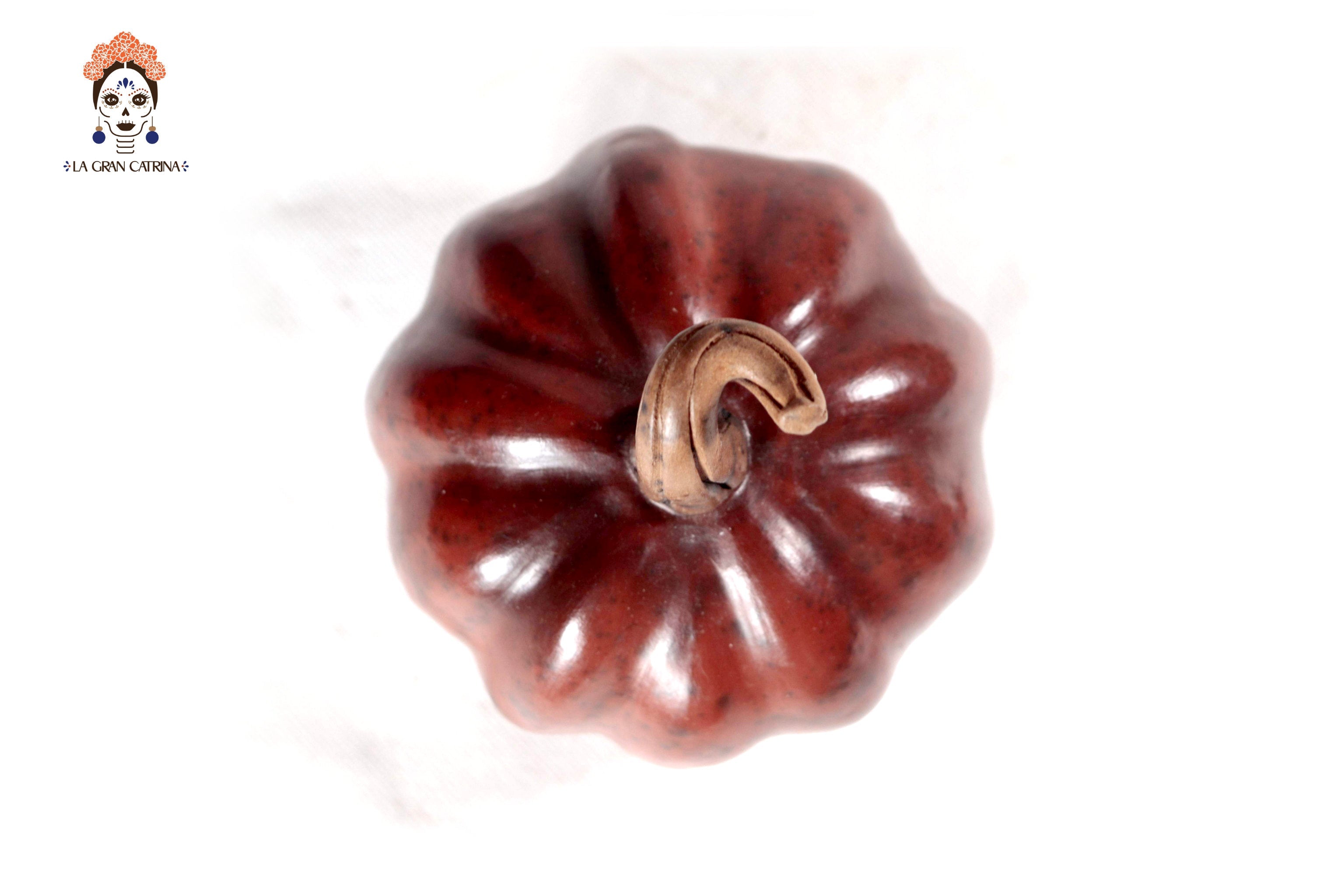 Set of 3 Pumpkins reddish - 9.8 in. Trejo