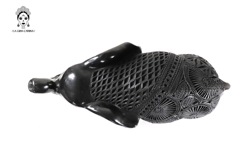 Elefante of Black Clay - 15.7 in. Tere Oax