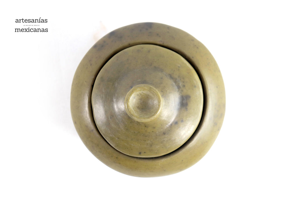 Sugar Bowl olive green - 4.7 in. - Handcraft Wholesale Trejo