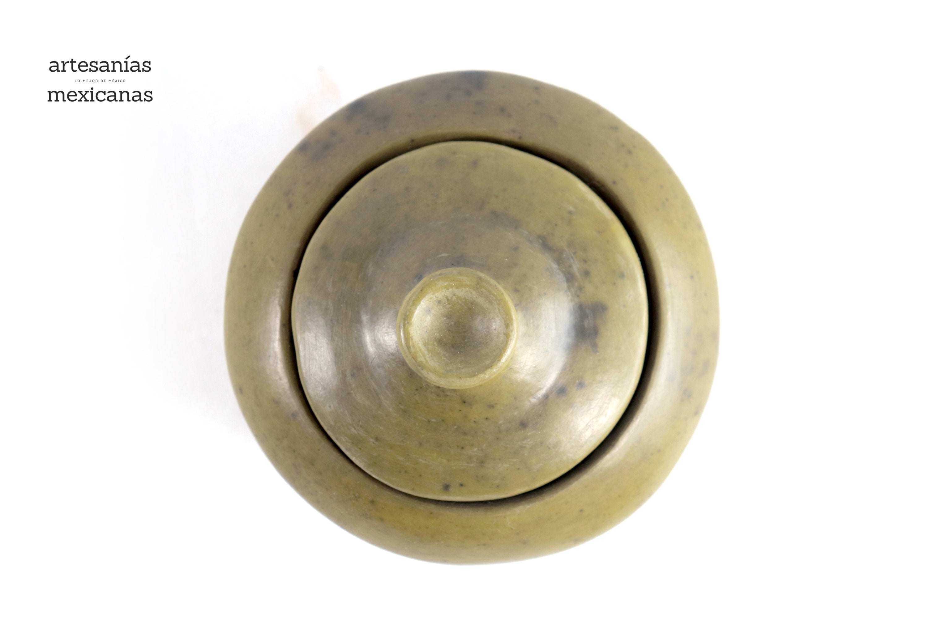 Sugar Bowl olive green - 4.7 in. - Handcraft Wholesale Trejo