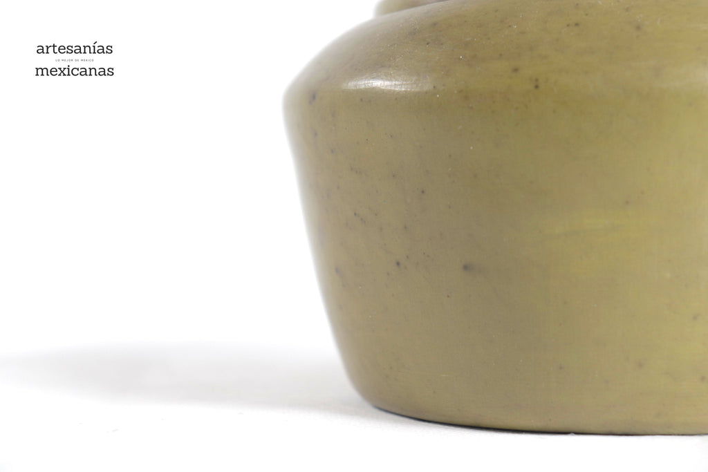 Sugar Bowl olive green - 4.7 in. - Handcraft Wholesale Trejo