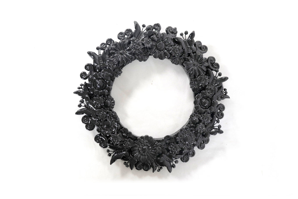 Crown black - Glazed Clay - 13 in. Tereri