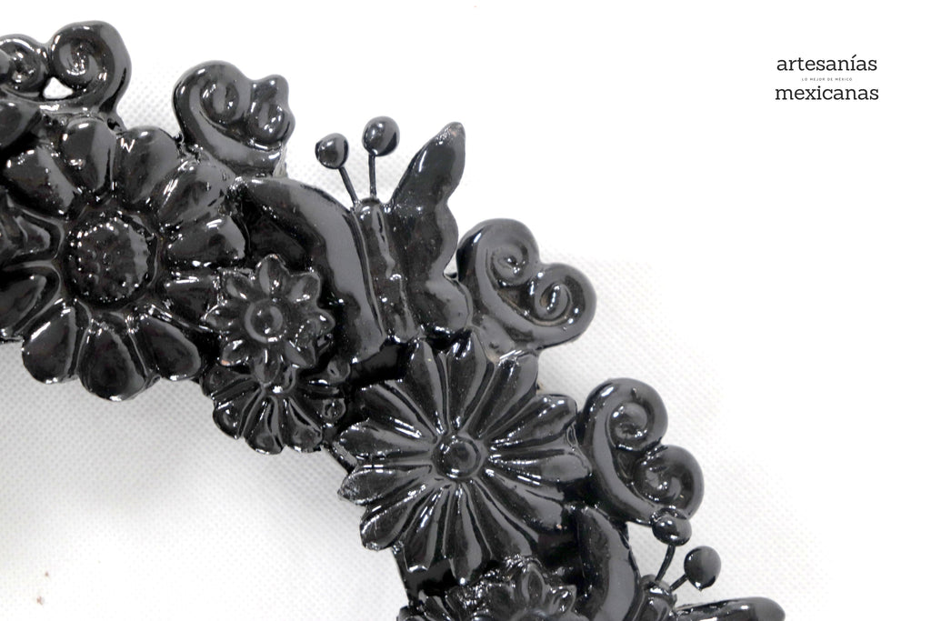Crown black - Glazed Clay - 13 in. Tereri